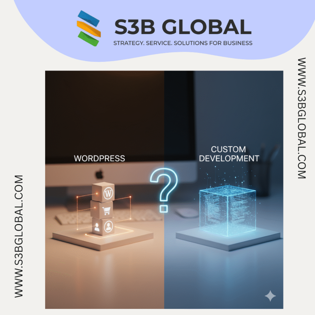 S3B Global Guide to WordPress vs Custom Web Development