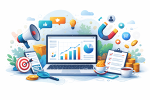 S3BGlobal digital marketing concept showing business growth analytics and online marketing strategy in India